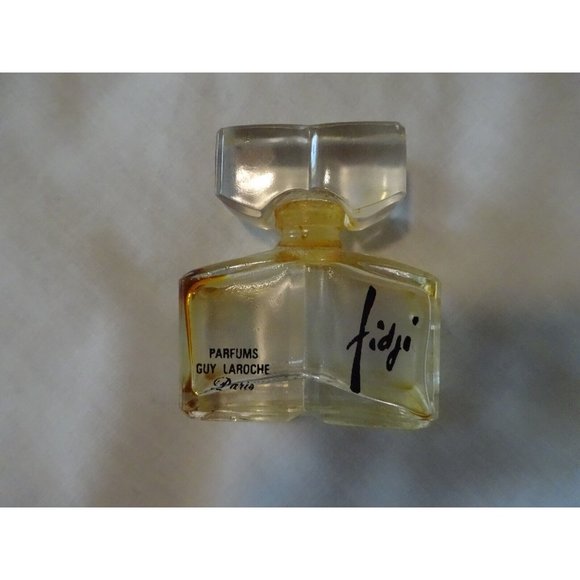 vintage FIDJI by Guy Laroche Parfum Perfume Bottle Empty 1/4 & 1/2 oz Lot Paris - Picture 2 of 4